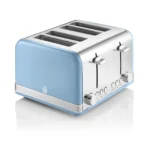 SWAN Retro Toaster 4 Slice - Blue