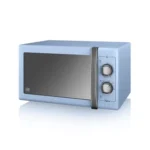 SWAN Retro Manual Microwave - Blue