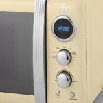 SWAN Retro Digital Microwave - Cream - Image 2