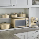 SWAN Retro Digital Microwave - Cream - Image 4